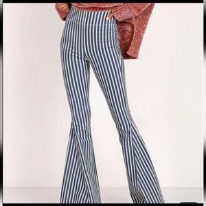 Show Me Your MuMu Stripe Bell-bottoms